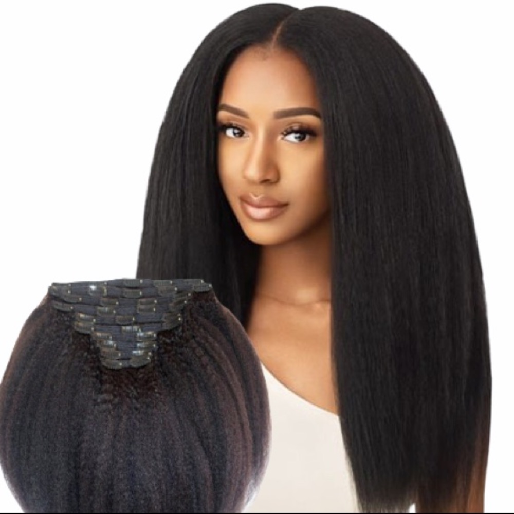 Textured clip-in extensions